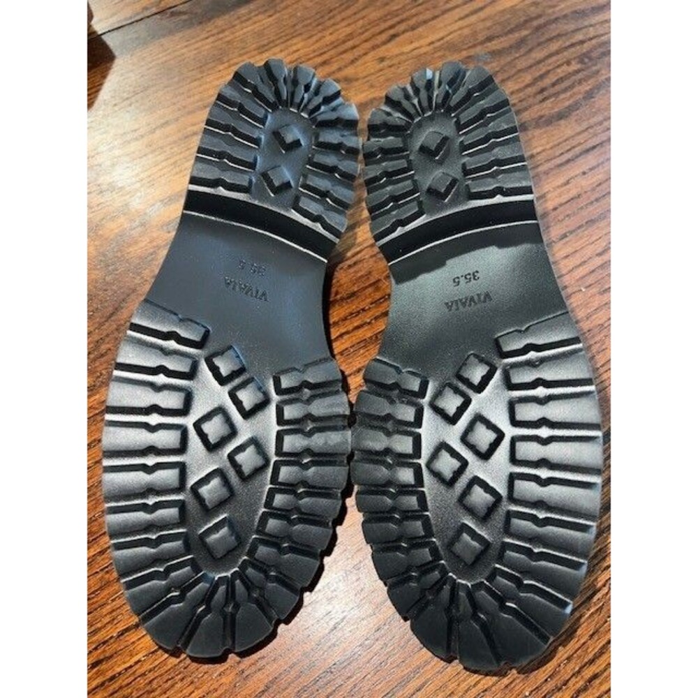 VIVAIA Francesca Women's Round-Toe Platform Chunky Heel Loafers, Black, Size 5.5 - Picture 9 of 11